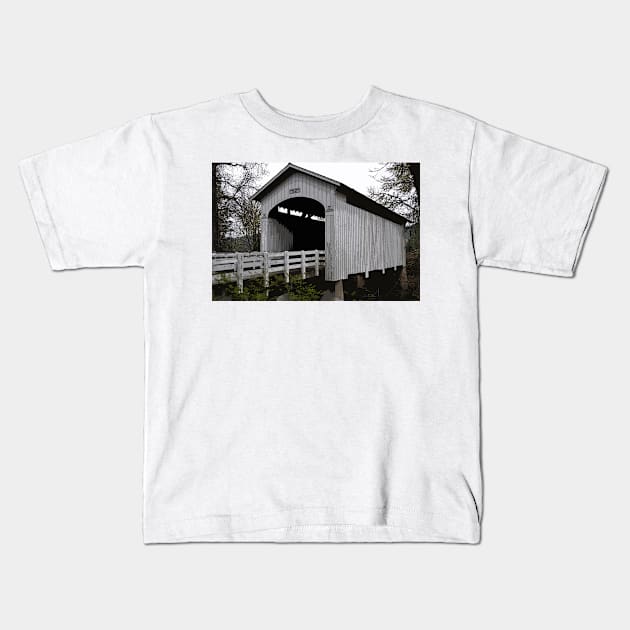Stewart Bridge Kids T-Shirt by KirtTisdale